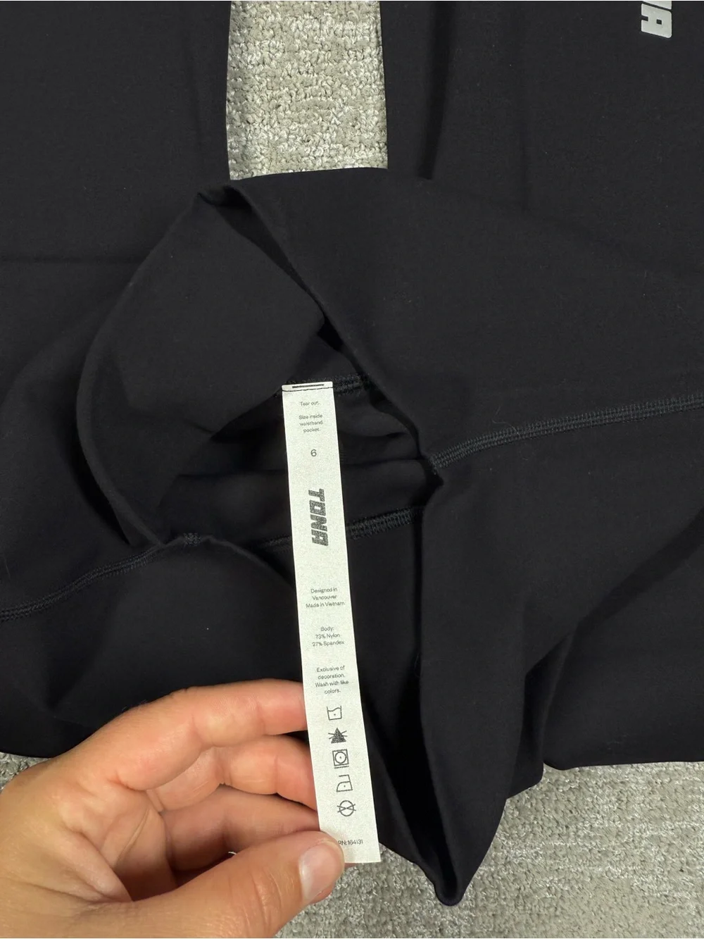 TONA Black Liftfit Work Out Active Legging Women Size 6